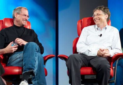 Steve Jobs et Bill Gates
