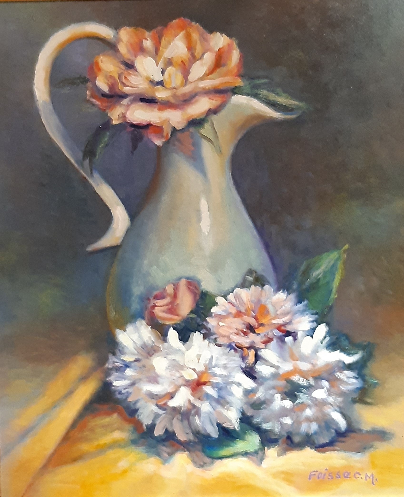 Monique FOISSAC  - 2023 - Vase fleuri