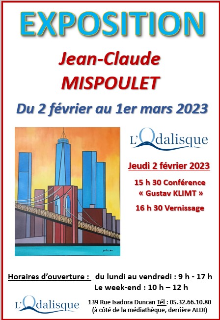 Jean-Claude MISPOULET -  2023 - Expose à l'Odalisque