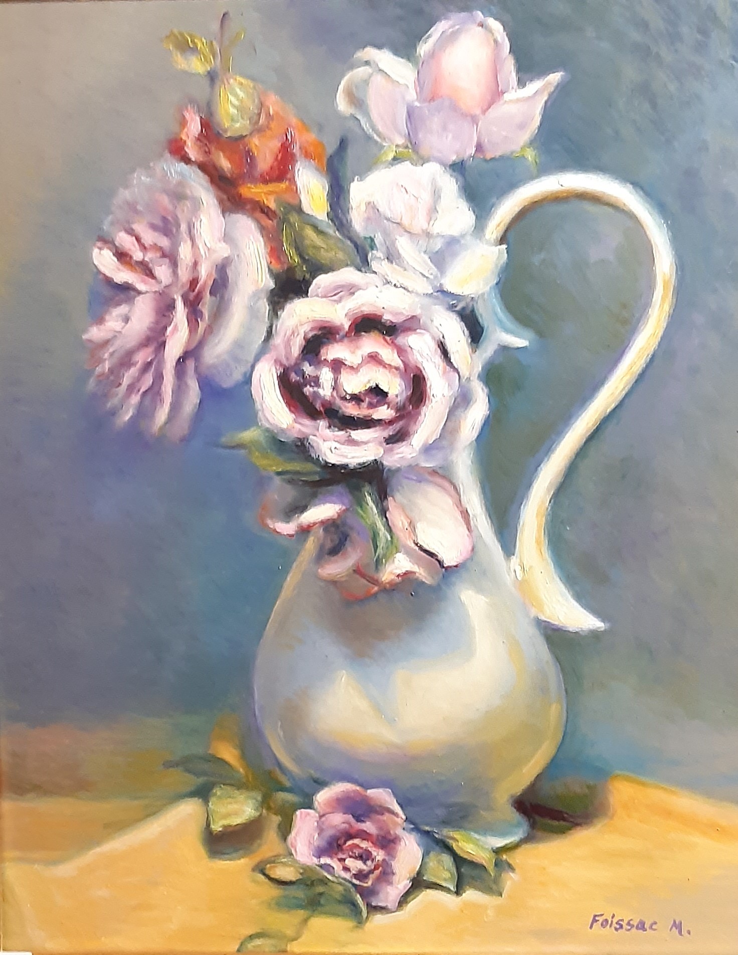 Monique FOISSAC - 2023 - Le vase fleuri