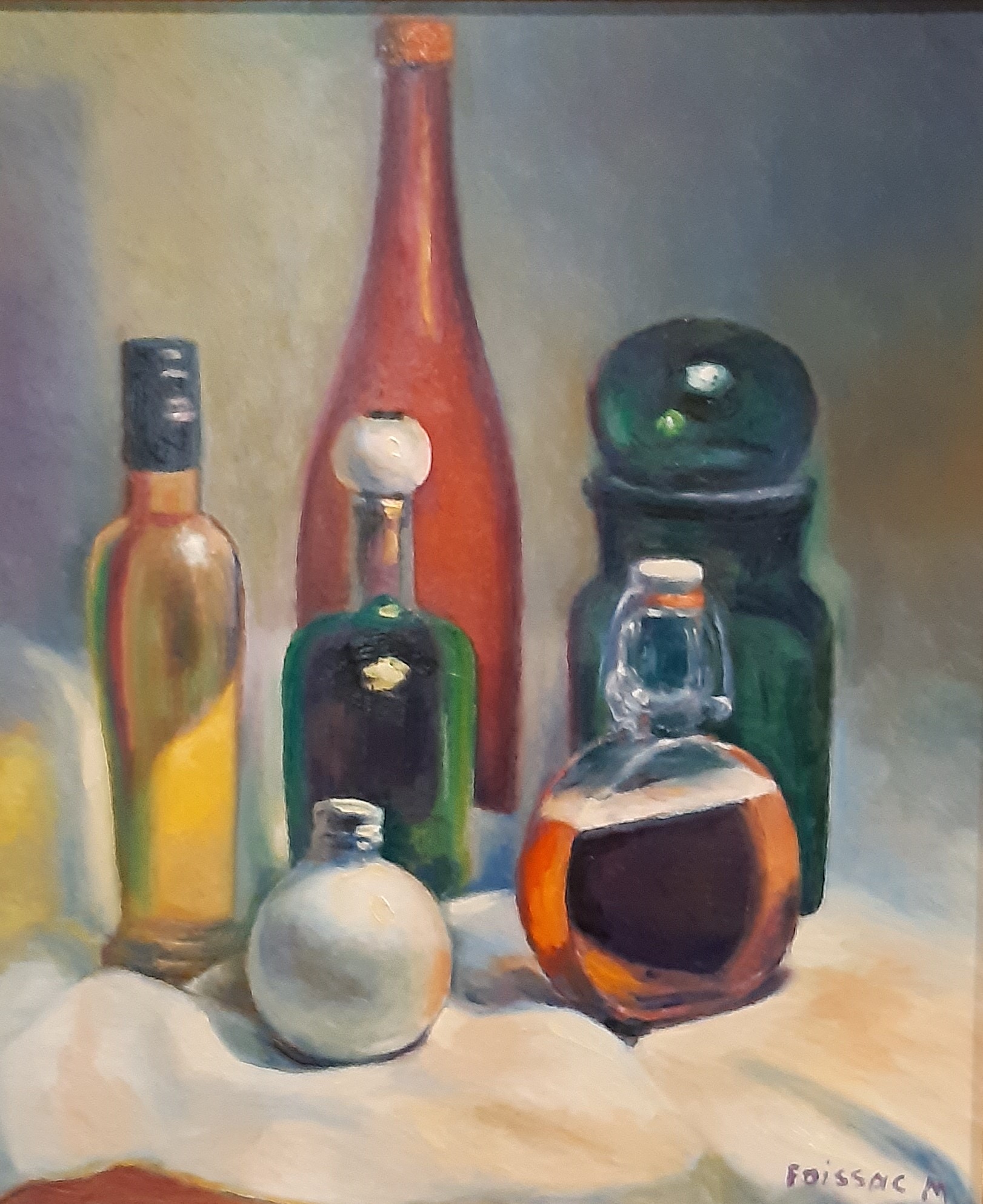 Monique FOISSAC - 2024 - Assortiment de bouteilles