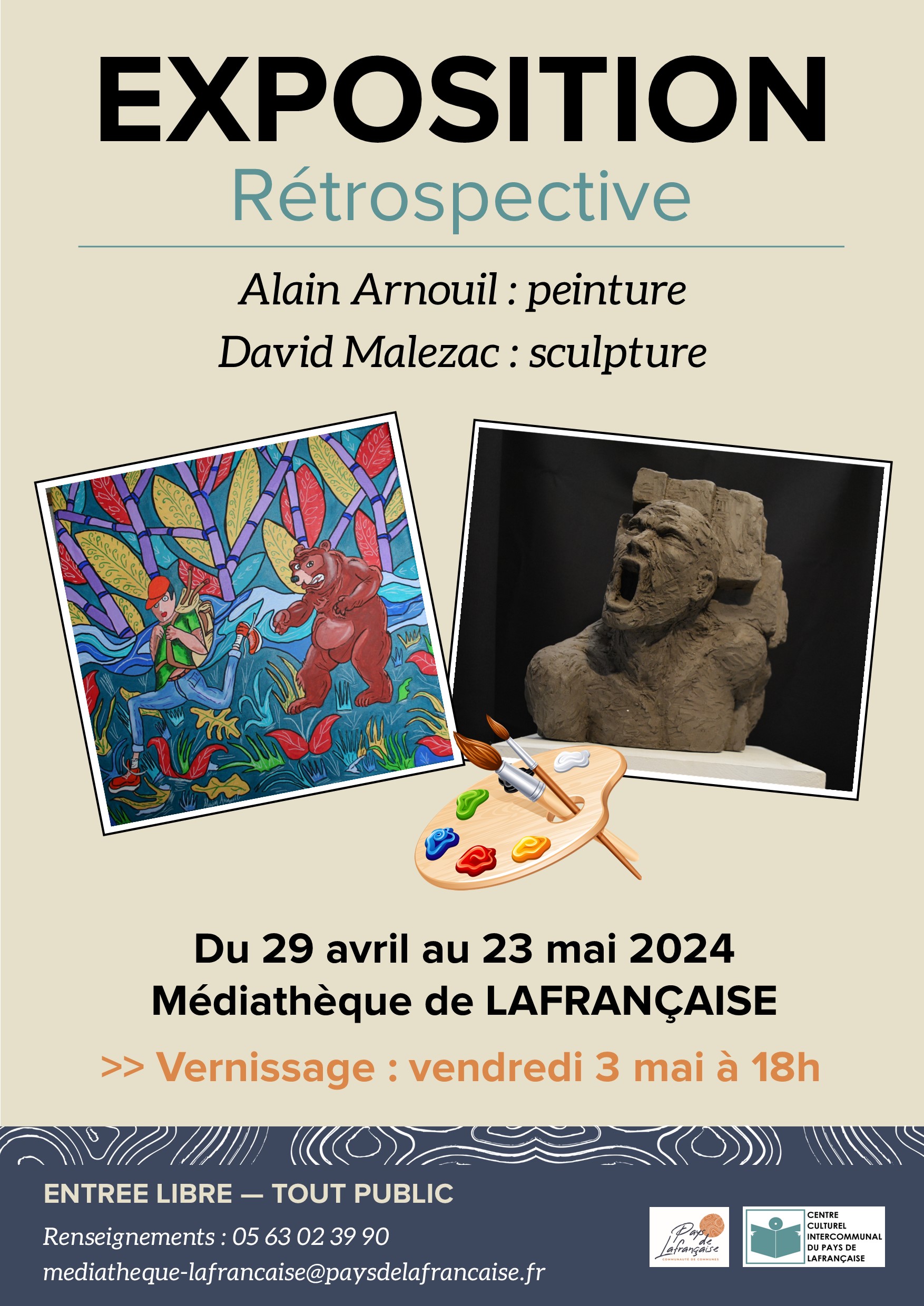 Alain ARNOUIL - 2024 - expose en mai à Lafrançaise