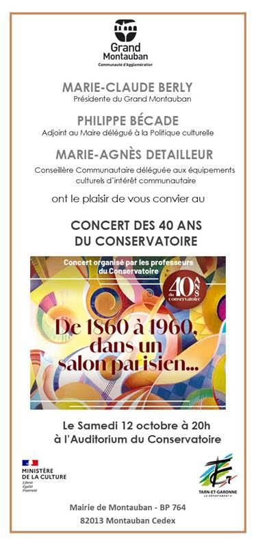 12 octobre 2024- concert à Montauban