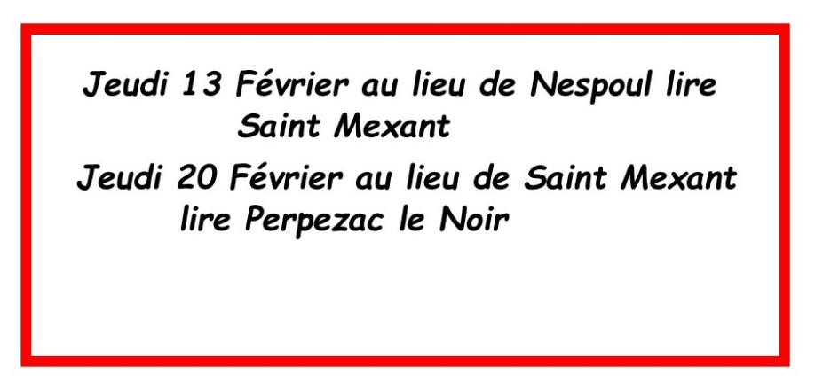Changement de rando