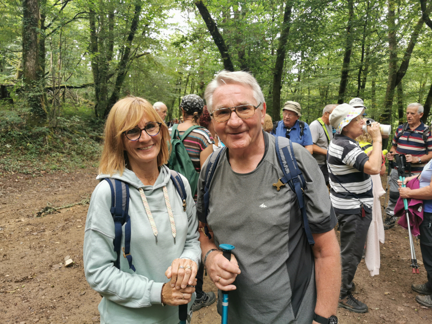 Nouveaux randonneurs , Françoise et Claude