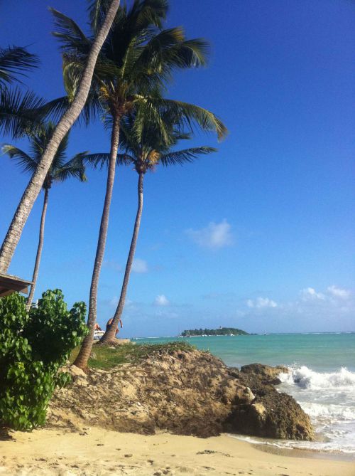 la plage à Gosier en Guadeloupe