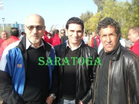 Mohamed Benmokhtar avec son ancien coéquipier Redouane Guemri