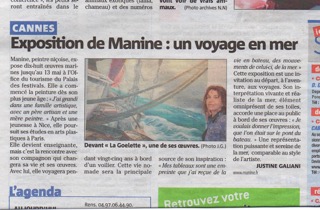 NICE MATIN 10 MAI 2012