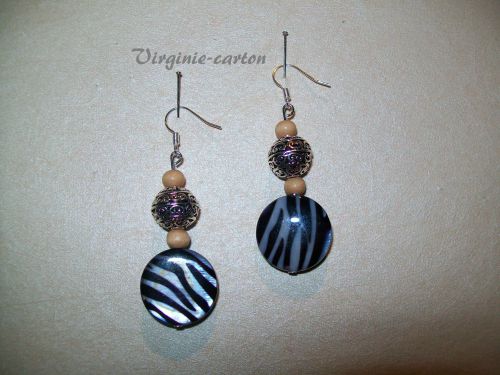 Boucles d'oreilles nacre 