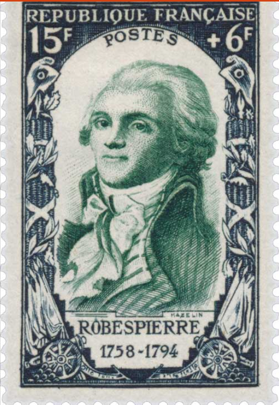 Robespierre timbre 1950
