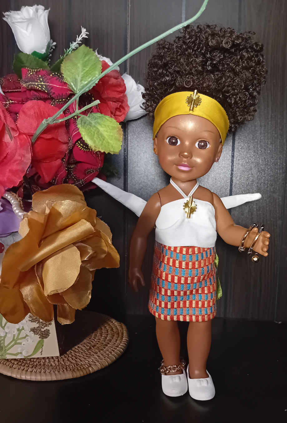 Poupée noire afro, poupée princesse
Acheter 
