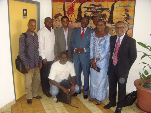 Le REJEG avec Ousmane Diagana et Siaka Bakayoko de la Banque Mondiale