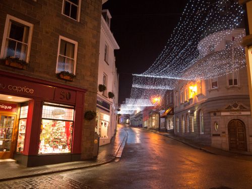 Christmas time in town, Guernsey