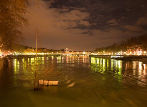 La Saône River, Lyon, France