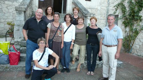 Notre groupe à l'ancien Carmel de  Moissac
