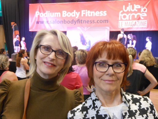 AGNES ET M.CHRISTINE AU SALON DU FITNESS