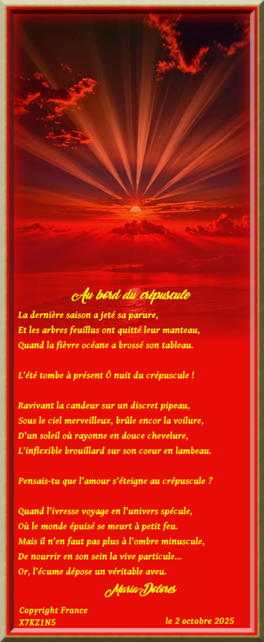 Au bord du crépuscule