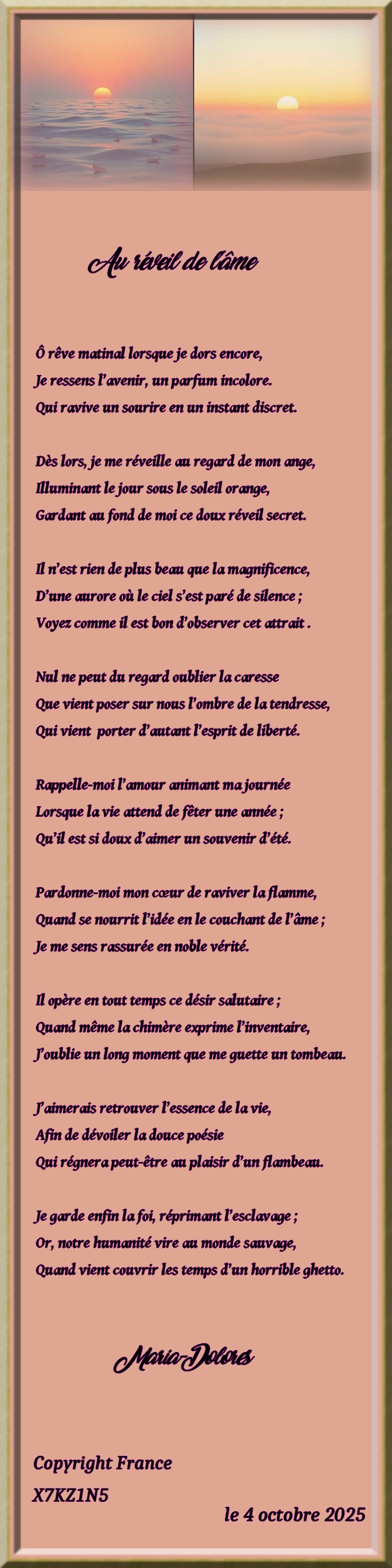 Au réveil de l\\\'âme