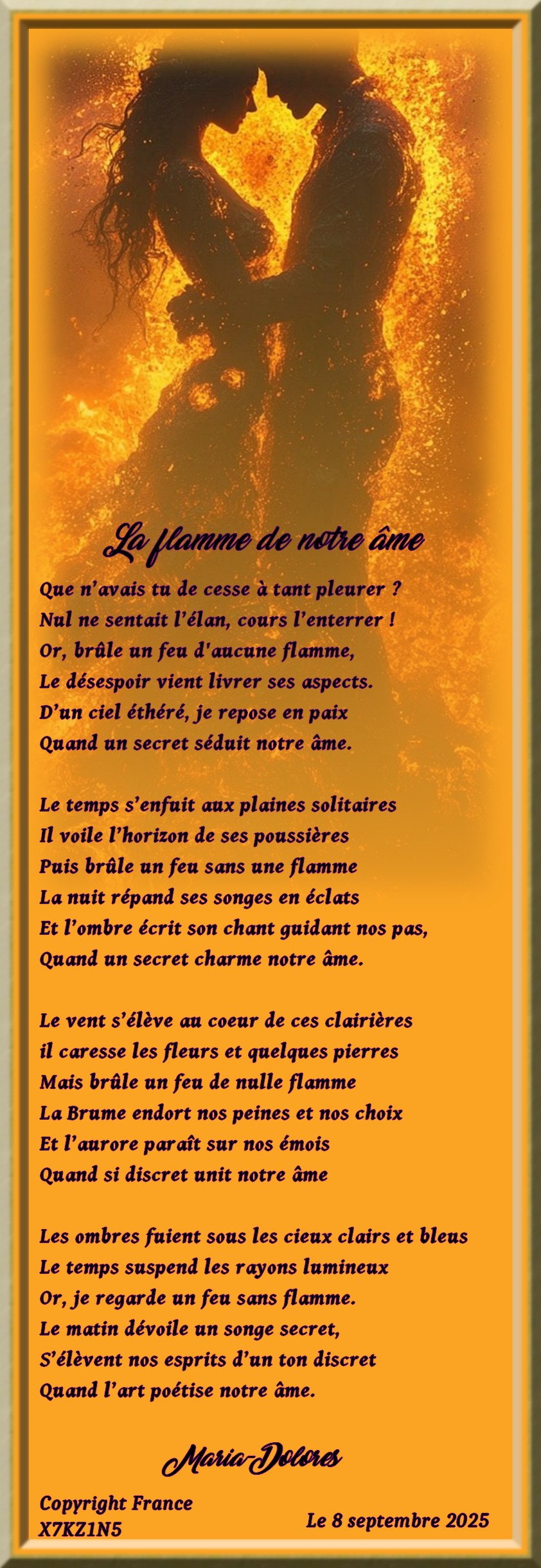 La flamme de notre âme