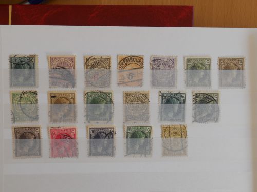 Luxembourg : Lot de timbres anciens oblitérés : LotluxA 