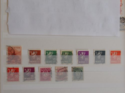 Norvège : Lot de timbres anciens oblitérés : Lot nor1