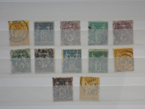 France : Lot de timbres anciens oblitérés. : LotFra1