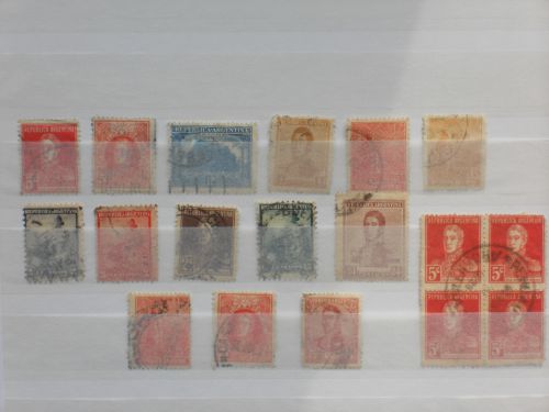 Argentine : Lot de timbres anciens oblitérés : LotARG1 