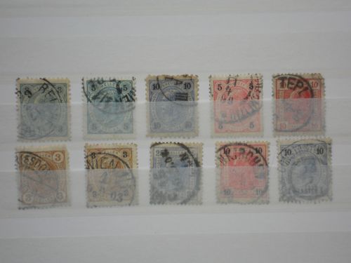 Autriche : timbres anciens oblitérés : LotAutB