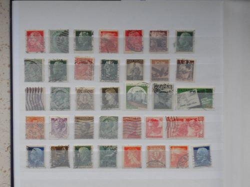 Italie : Lot de timbres anciens oblitérés :LotitaA 