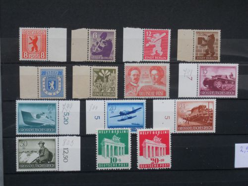 Allemagne : Stadt Berlin : lot de timbres neufs ( ** )