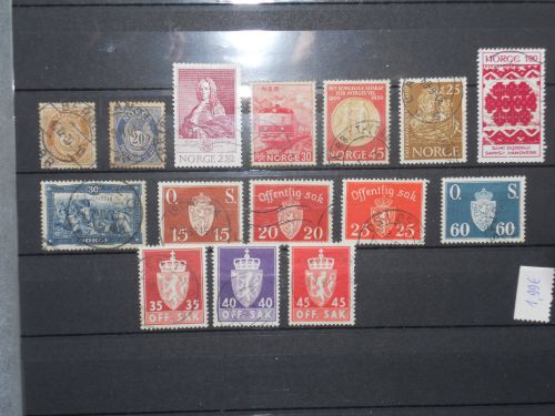 Norvège : Lot de timbres anciens oblitérés : LotNor1