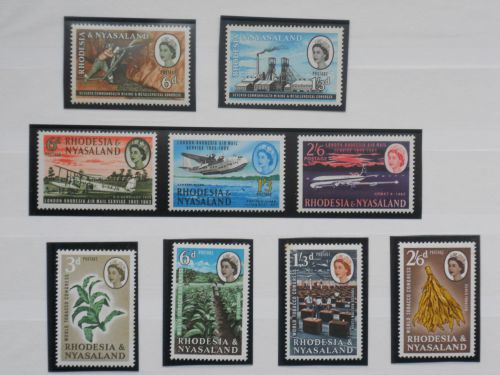 Rhodesie/Nyasaland : Timbres Neufs (**) de 1961-63 , numéros ( 39 a 47 )