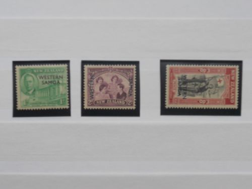 New-Zealand : Timbres neufs (**) datant de 1946 ( surcharge Western Samoa ) 