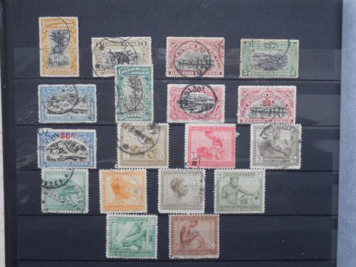 Congo Belge : Lot de timbres anciens oblitérés , numéros entre ( 54 et 117 )