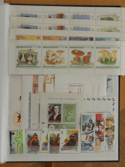 Belgique : 4 Carnets + 9 Blocs + timbres , Neufs ( ** ) , Bonne cote....