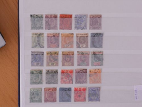Malacca : Straits Settlements : timbres oblitérés de 1902-1913