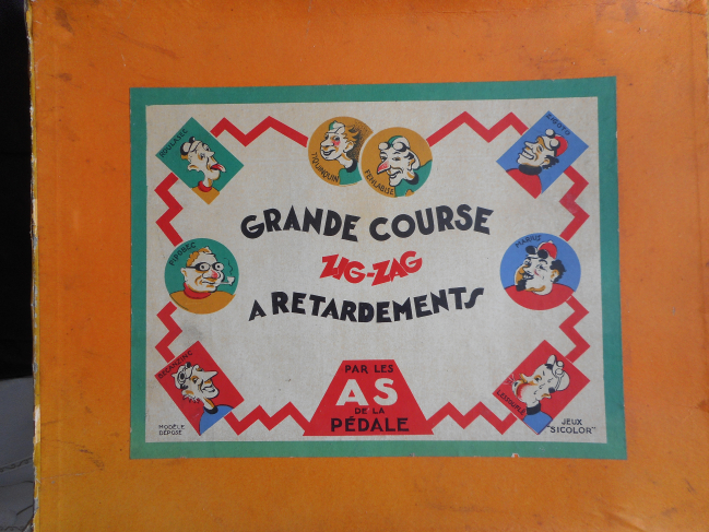 Les jeux : Jeu Grande Course Zig-Zag à retardements (Sicolor - France années 50's)