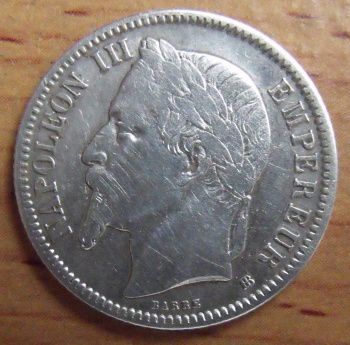 Napoléon III 1 franc 1867
