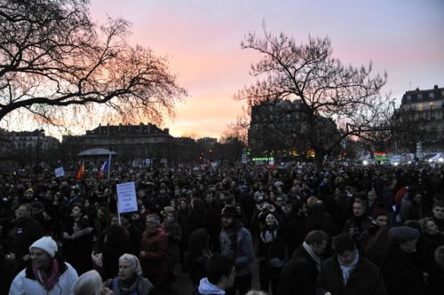 Rassemblement Républicain Paris 11 Janvier 2015  Place de la Nation