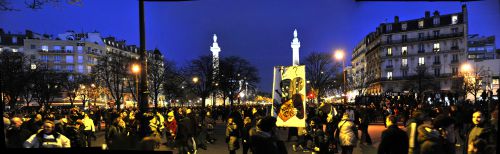 Rassemblement Républicain Paris 11 Janvier 2015  Place de la Nation