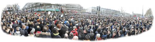 Rassemblement Républicain  Paris 11 Janvier 2015 Place de la République