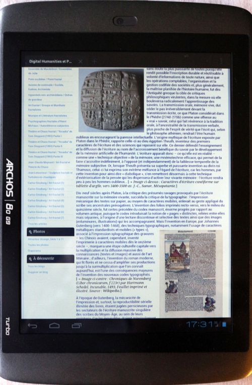 Tablette tactile numérique_page du blog