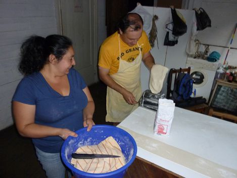 Prèparation de la pate (masa)