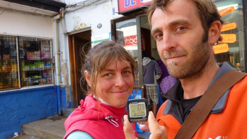 Les 9000 km a Coyhaique, on etait trop fatiguès pour aller au resto