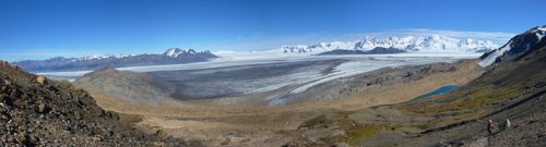 Campo hielo Sur et au pied, le depart du glacier Viedma
