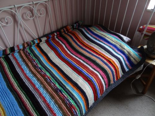 couvre-lit tricoté par Odile