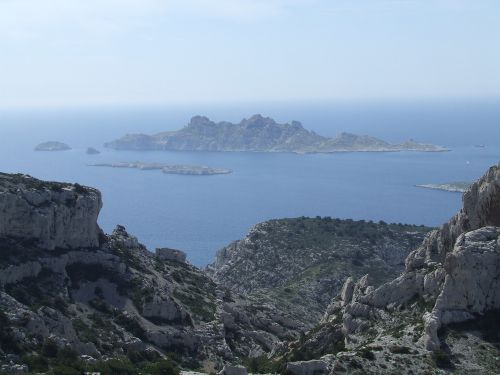 Riou et l'Ile Plane depuis le Sommet de Marseilleveyre - Calanques