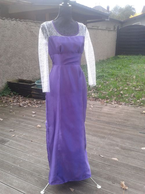 robe de soirée violette
