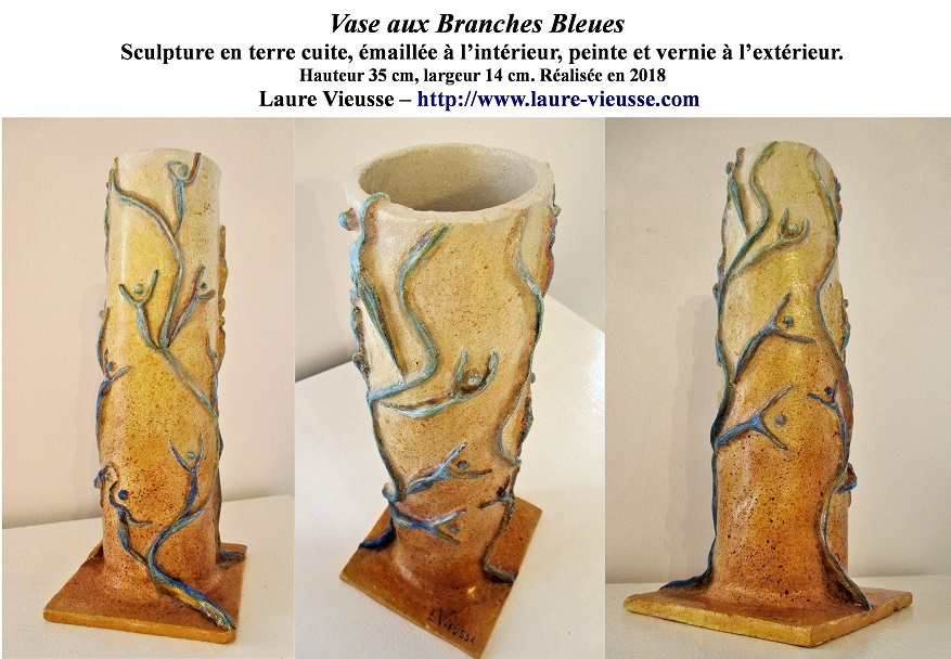 Vase aux Branches bleues