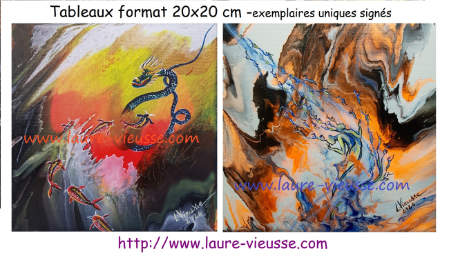 tableaux format 20x20 cm